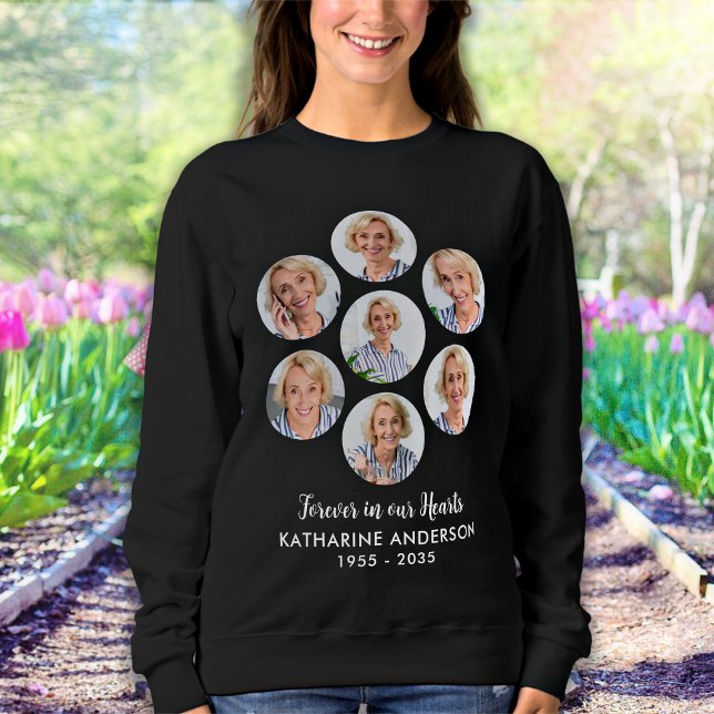 Modern Memorial Custom 7 Picture Remembrance Sweatshirt (Creator Uploaded)