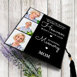 Modern Memorial Personalized MOM 3 Photo Collage Graduation Cap Topper<br><div class="desc">Honour your beloved Mom on graduation day with a custom photo collage memorial graduation cap topper. This unique mom memorial keepsake graduation cap is the perfect gift for yourself, family or friends to pay tribute to your loved one. We hope your memorial graduation cap topper will bring you peace, joy...</div>
