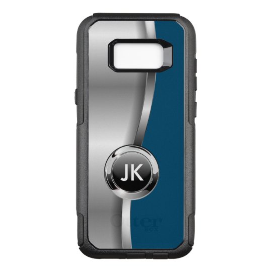 Modern Mens Cool Monogram OtterBox Commuter Samsung Galaxy S8+ Case