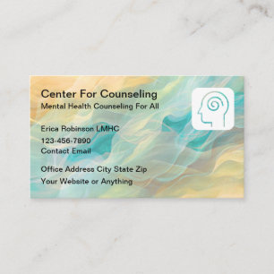 Modern Mental Health Counseling Business Cards