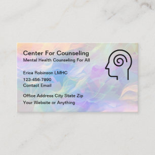 Modern Mental Health Counseling Business Cards