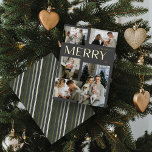 Modern Merry 5 Photo Collage Grey Christmas Gold Foil Holiday Card<br><div class="desc">Introducing the Modern Merry 5 Photo Collage Grey Christmas Gold Foil Holiday Card, the epitome of sophistication and style during the festive season. This elegant card combines a clean and minimal design with just the right amount of holiday cheer to captivate both friends and family. The centeriece of this card...</div>