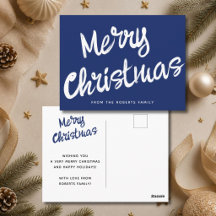 Modern Merry Christmas bold script