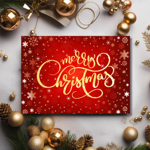 Modern Merry Christmas Business Holiday Card