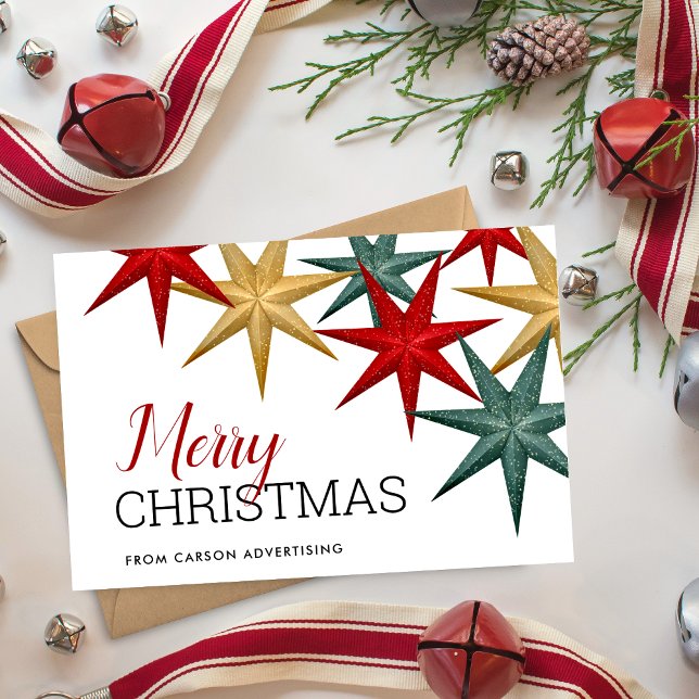 Modern Merry Christmas Business Holiday Card (Creator Uploaded)