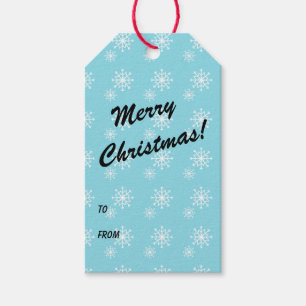 Modern Merry Christmas Gift Tags