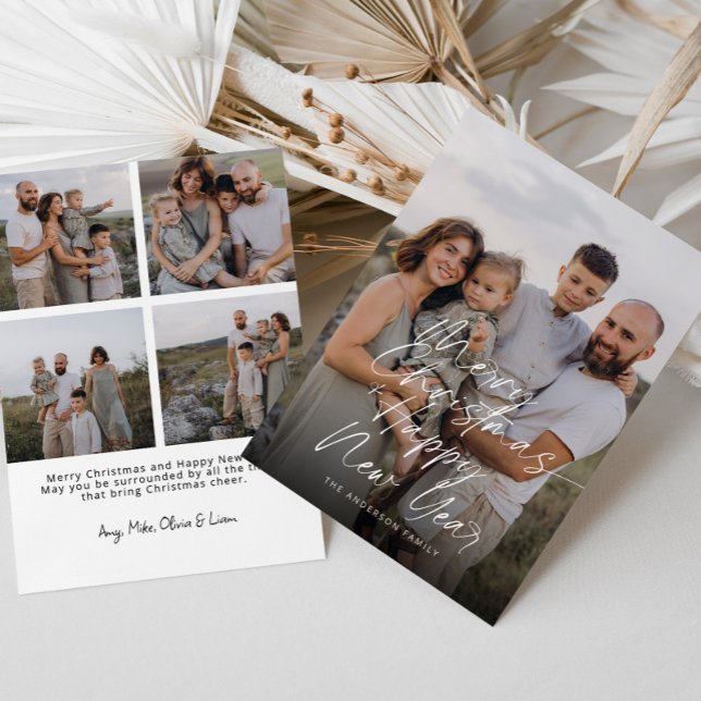 Modern Merry Christmas & Happy New Year Holiday Card (Creator Uploaded)