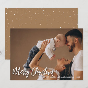 Modern Merry Christmas Holiday Card