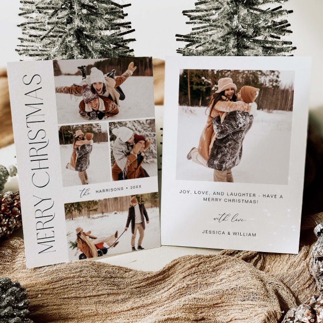 Modern Merry Christmas Photo Card | Holiday Card (Creator Uploaded)