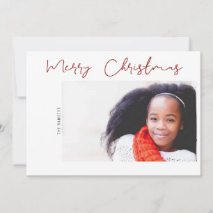 Modern Merry Christmas Photo Peace Joy & Love