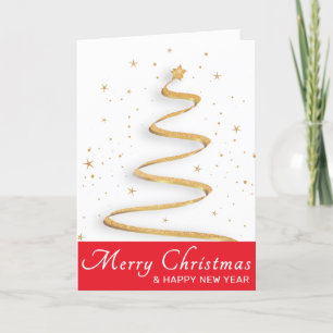 Modern Merry Christmas Season's Greetings Card
