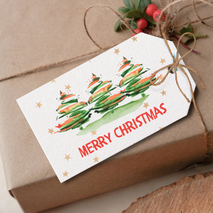 Modern Merry Christmas Trees – Holiday Gift Tags