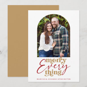 Modern Merry Everything Arch Holiday Photo 