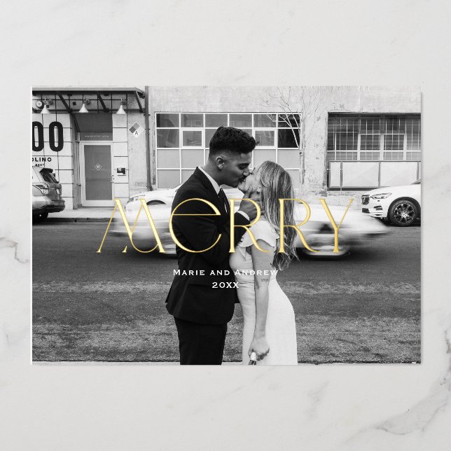 Modern Merry Holiday design (Front)