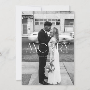 Modern Merry Holiday design Card