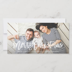 Modern Merry Holiday Photo Card