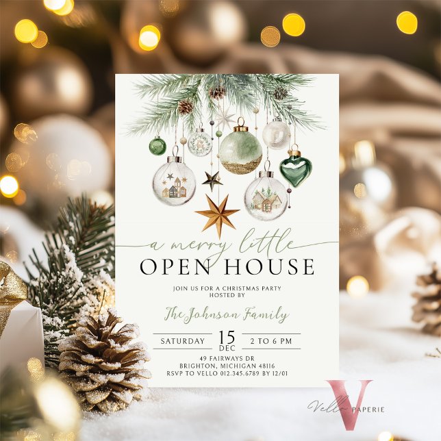 Modern Merry Little Christmas Party Invitation (Creator Uploaded)