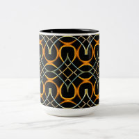 Modern metal Celtic knots pattern