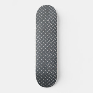 Modern Metal Diamond Plate Skateboard