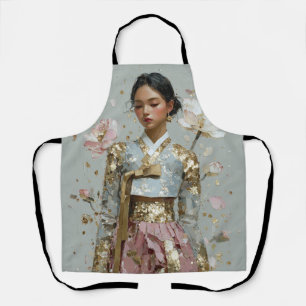 Modern Metal Hanbok Art Apron