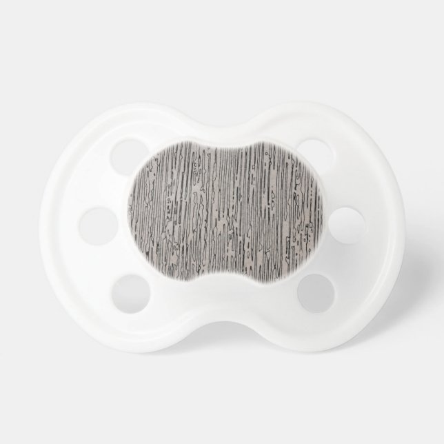 Modern metal static style design in silver gray. pacifier (Front)
