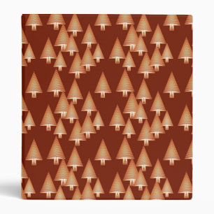 Modern metallic Christmas trees - copper Binder