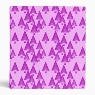 Modern metallic Christmas trees - violet Binder