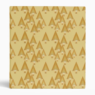 Modern metallic Christmas trees - yellow gold Binder