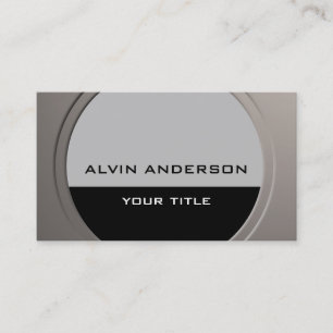Modern Metallic Customizable any Text and Colour Business Card