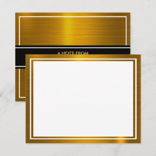 Modern Metallic I Elegant Gold Foil Texture Card