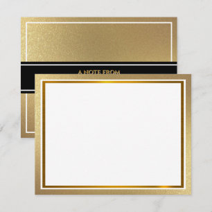 Modern Metallic I Elegant Gold Foil Texture Card