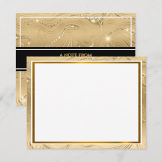 Modern Metallic I Elegant Gold Foil Texture Card