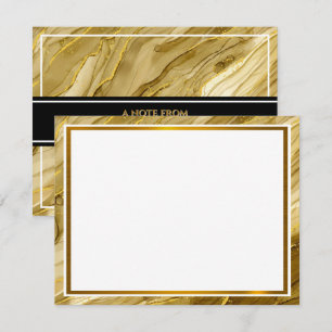 Modern Metallic I Elegant Gold Foil Texture Card