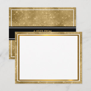 Modern Metallic I Elegant Gold Foil Texture Card