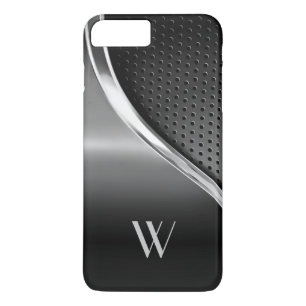 Modern Metallic Look Monogrammed Case-Mate iPhone Case