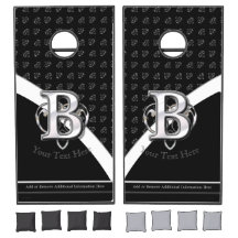 Modern Metallic Monogram (B)