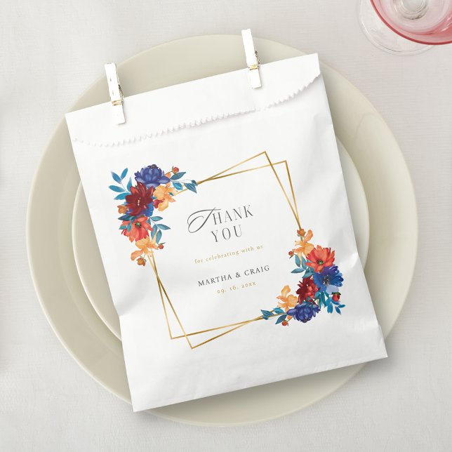 Modern Mexican Fiesta Flower Wedding Favour Bag (Creator Uploaded)