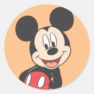 Modern Mickey   Hands behind Back Classic Round Sticker