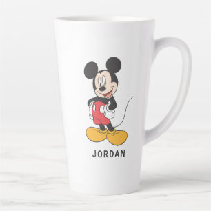 Modern Mickey   Side Hands on Hips Latte Mug