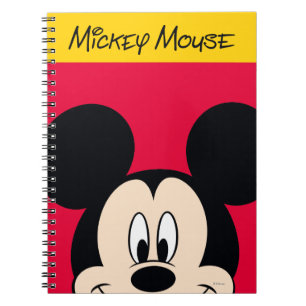 Modern Mickey   Smiling Head Notebook