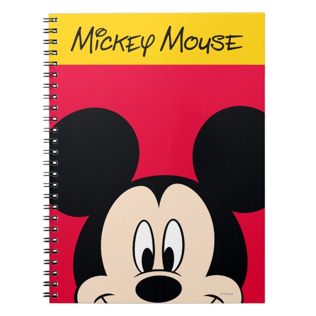Modern Mickey | Smiling Head Notebook (Front)
