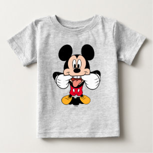 Modern Mickey   Sticking Out Tongue Baby T-Shirt