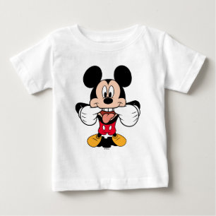 Modern Mickey   Sticking Out Tongue Baby T-Shirt