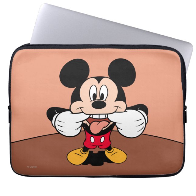 Modern Mickey | Sticking Out Tongue Laptop Sleeve (Front)