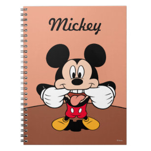 Modern Mickey   Sticking Out Tongue Notebook