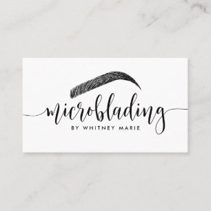 Modern Microblading Business Card