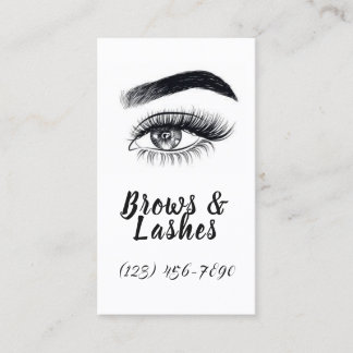 Modern Microblading , Eyebrows,  Permanent Makeup Business Card