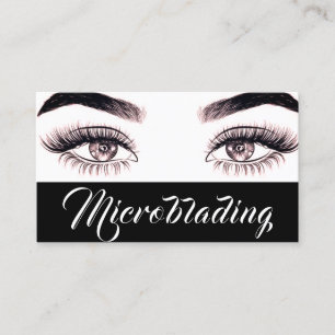 Modern Microblading , Eyebrows, Permanent Makeup Business Card