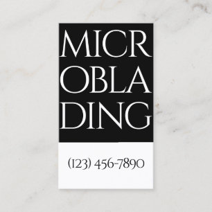 Modern Microblading , Eyebrows,  Permanent Makeup Business Card