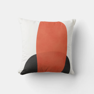 Modern Mid Century Abstract Stones Throw Pillow
